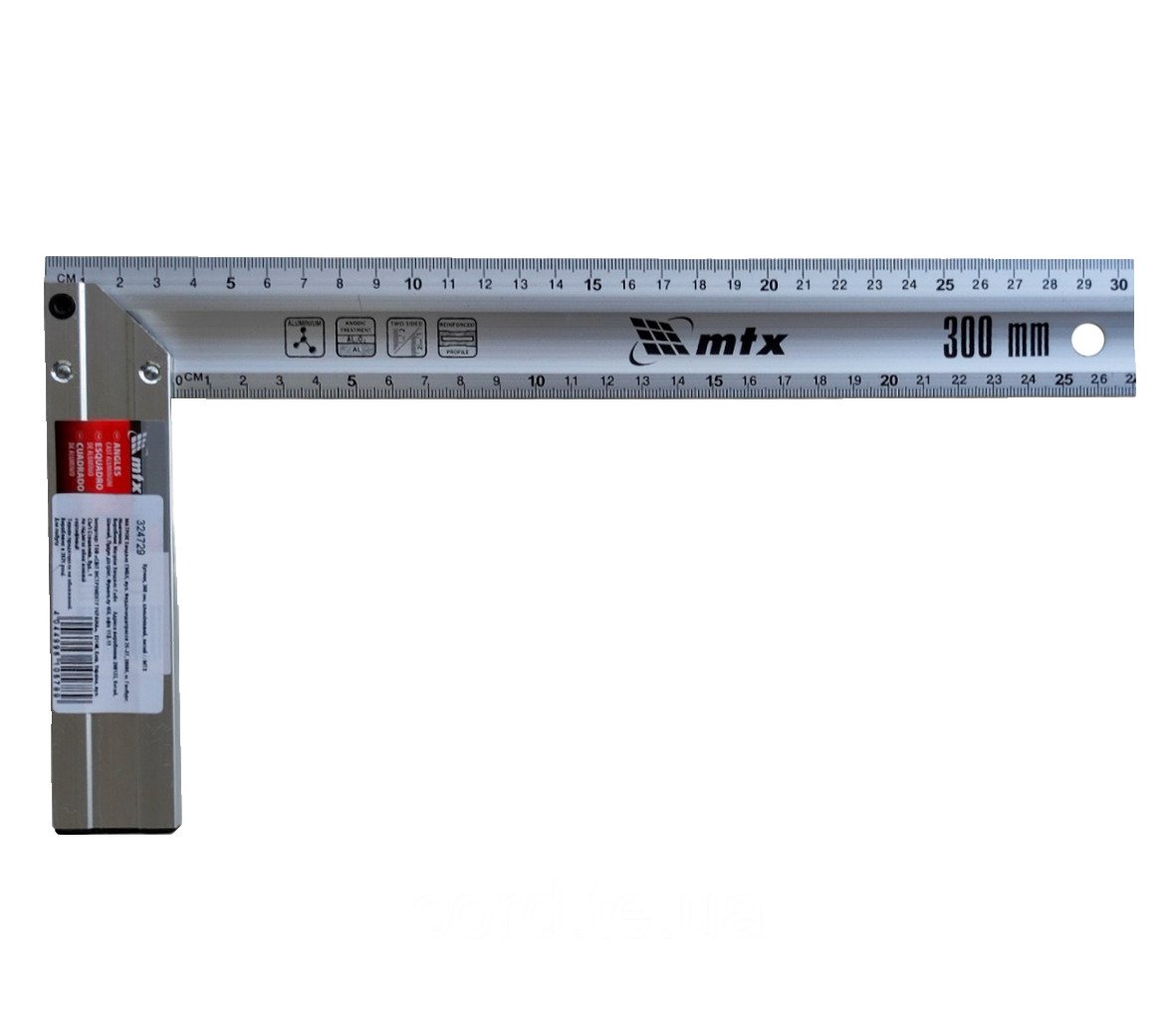 Угольник алюминиевый литой МТХ 300 мм (47845)