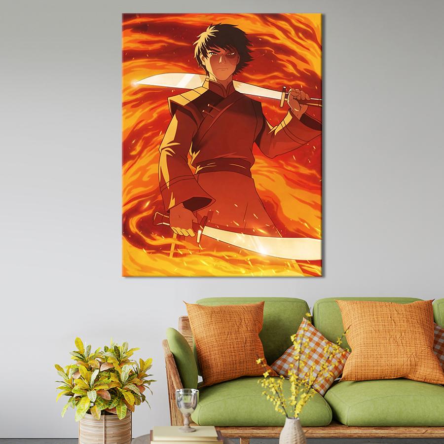 Настенний декор Зуко из аниме Аватар 80x60 см (YA-61)