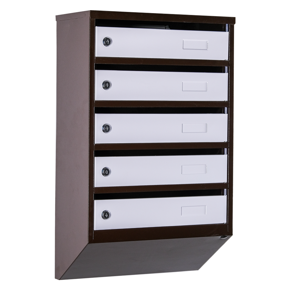 Почтовый ящик Галиндустрия Р3ЯП05М Коричневый/Белый (11554200)