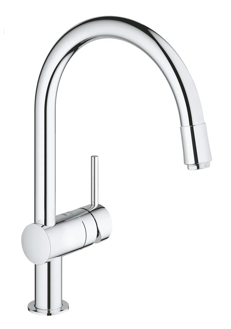 Змішувач для кухні Grohe Minta з висувним виливом (32918000)