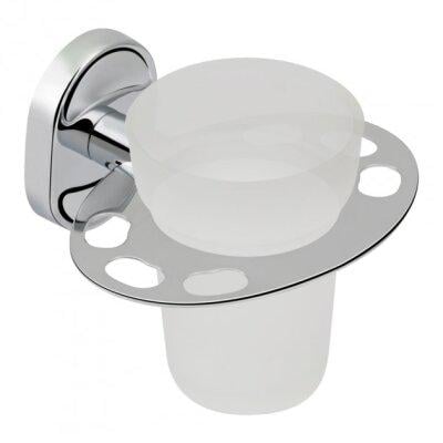 Стакан с подставкой для зубных щеток KRONER Elbe CV022862 Хром (137441)