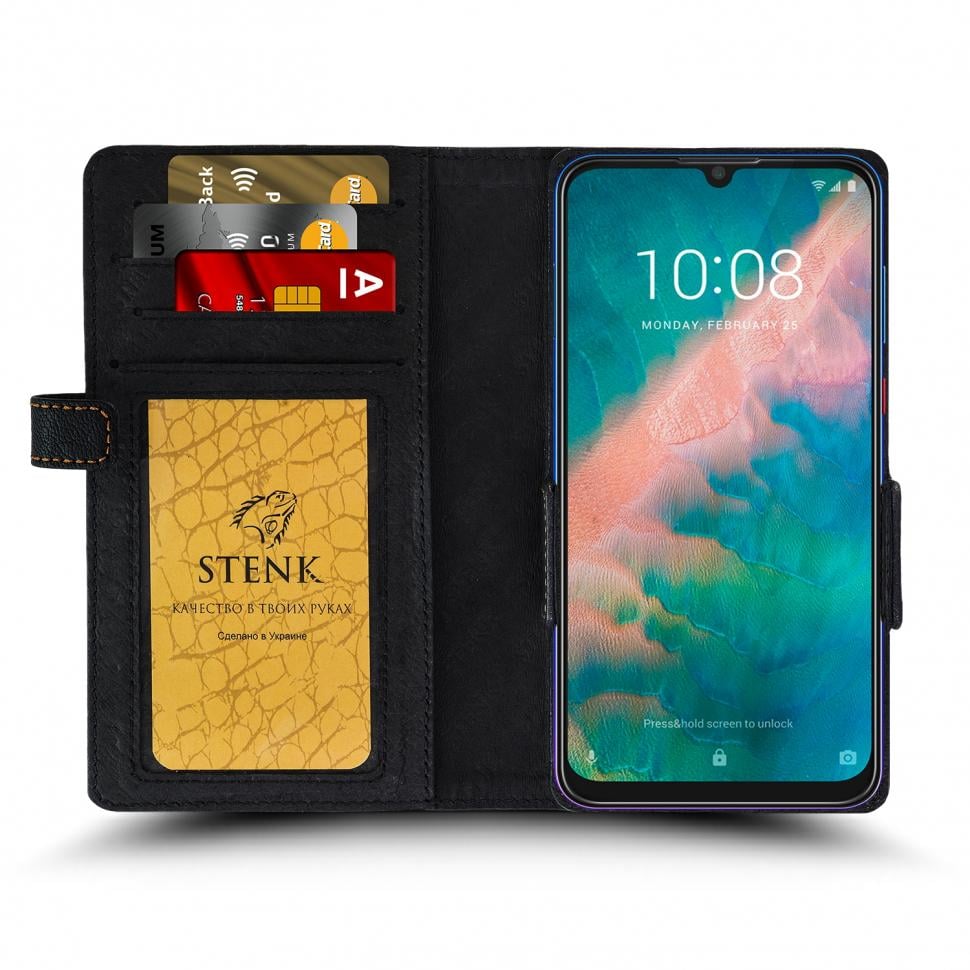 Чехол книжка Stenk Wallet для ZTE Blade V10 Черный (64184)
