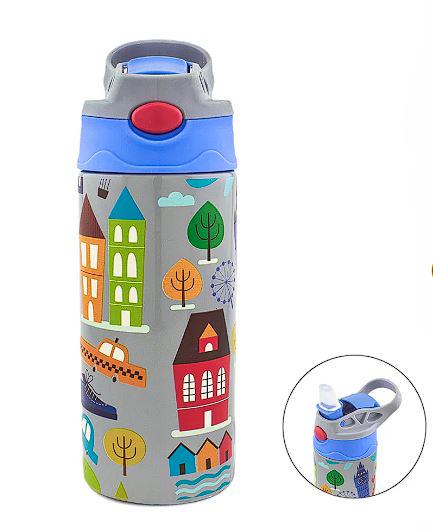 Термос-поильник детский с трубочкой London 350 мл (30164) - фото 2 Термос-поильник детский с трубочкой London 350 мл (30164) - фото 2