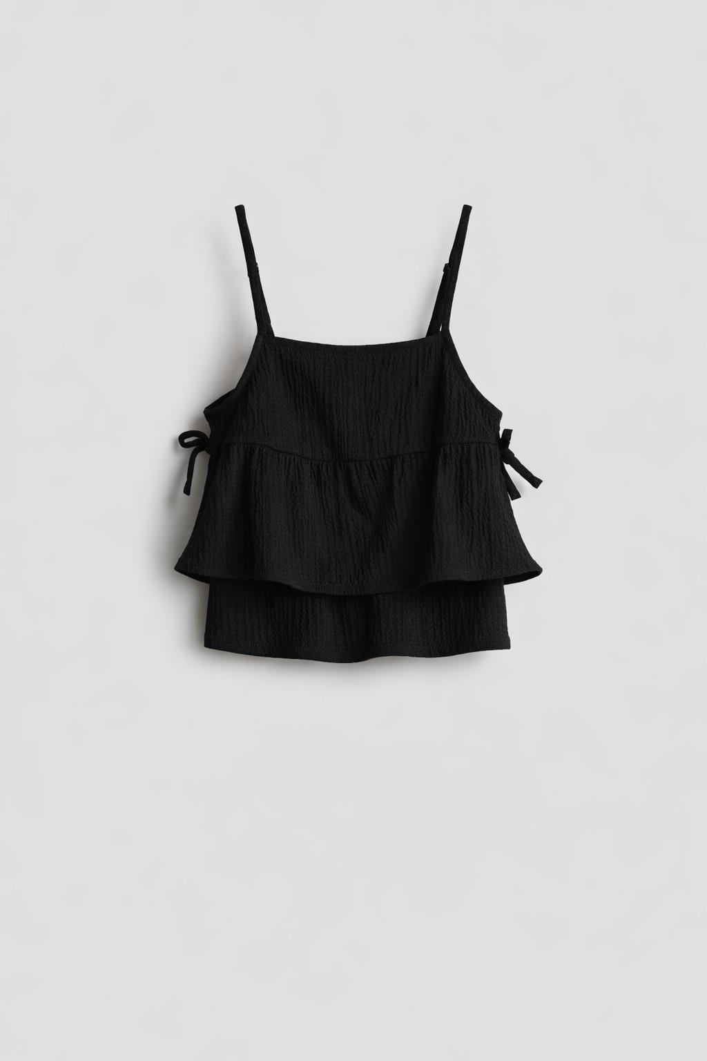 Топ H&M 1269479 140 см Черный