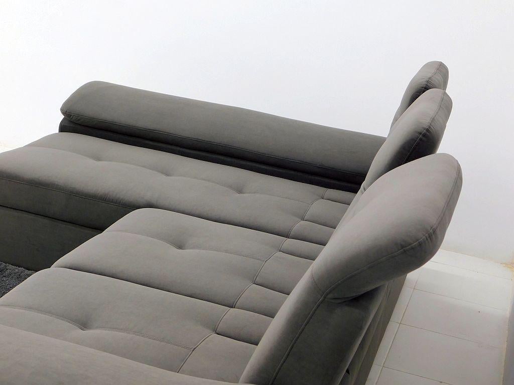 Диван розкладний кутовий у вітальню/спальню Вуді Палермо дерево/ламінована ДСП/тканина Темно-сірий - фото 4 Диван розкладний кутовий у вітальню/спальню Вуді Палермо дерево/ламінована ДСП/тканина Темно-сірий - фото 4