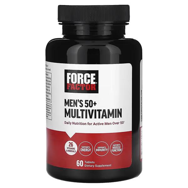 Мультивитаминный комплекс для мужчин 50+ Force Factor Men's 50+ Multivitamin 60 табл.