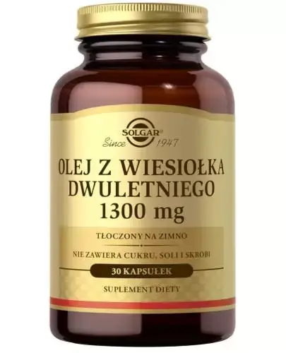 Вітамінна олія примули вечірньої Solgar Olej z Wiesiołka Dwuletniego 30 капс.