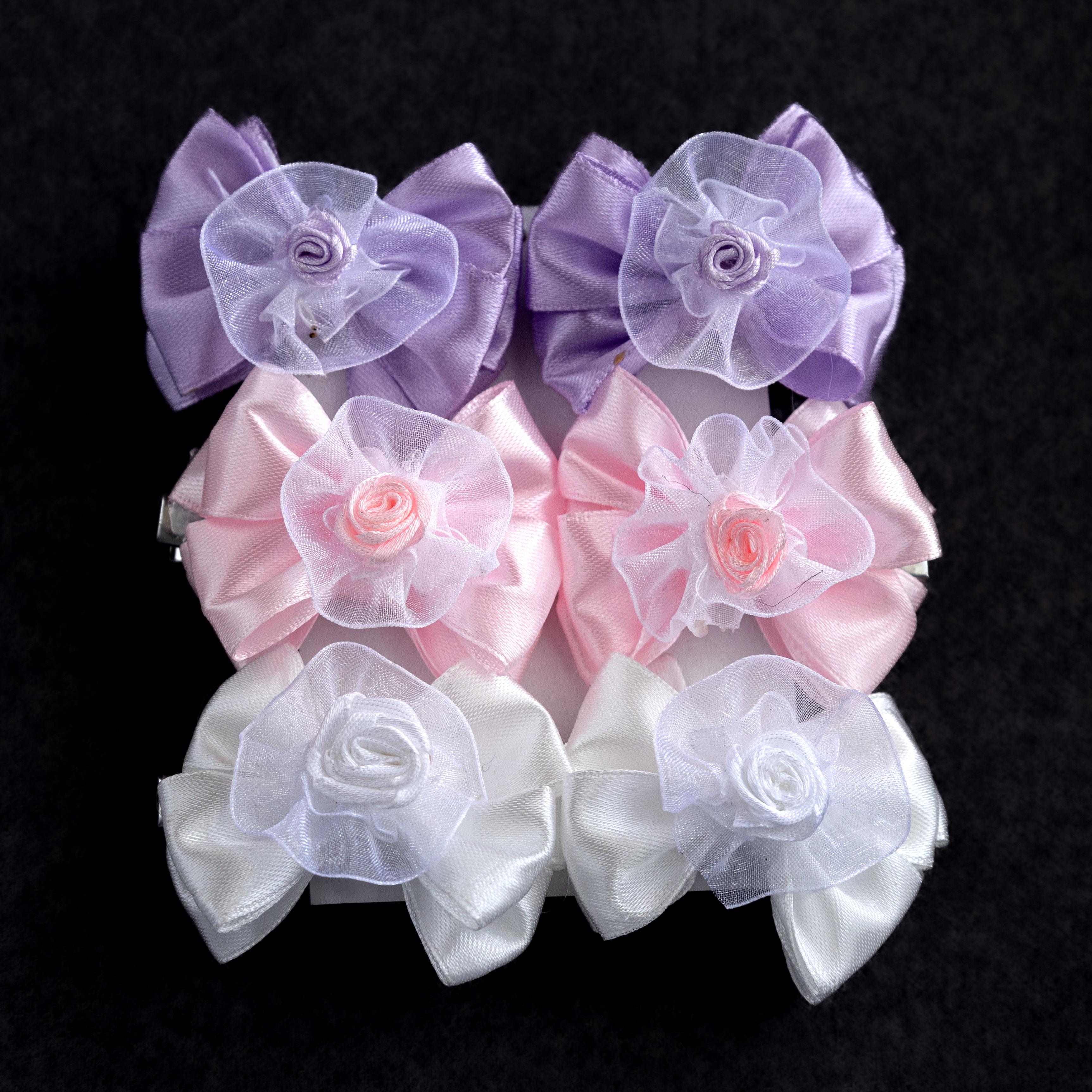 Заколка-бант ДАЙС для волосся 6 см 6 шт. (СРБ6-6) - фото 2