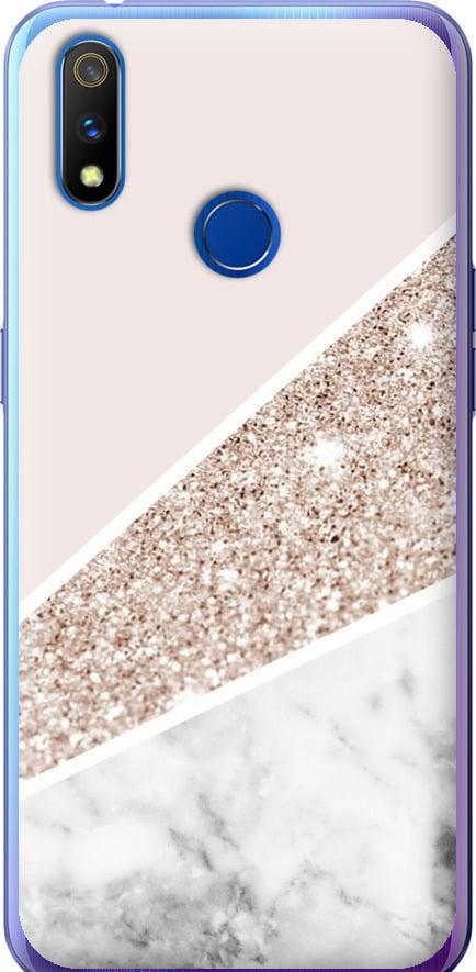 Чехол на Realme 3 Pro Пастельный мрамор (4342u-1863-42517)