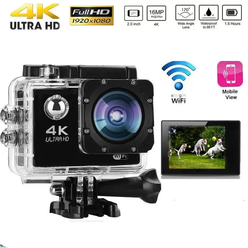 Екшн камера DVR SPORT S2 Wi Fi GoPro waterprof в кейсі та з набором кріплень (3969) - фото 2
