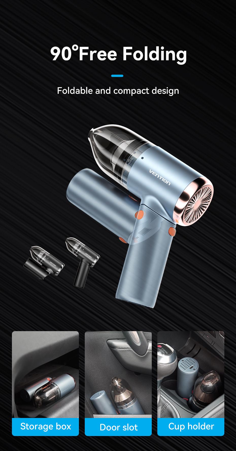 Автопилосос бездротовий Vention 70W 5000Pa Синій (KRAL0) - фото 13