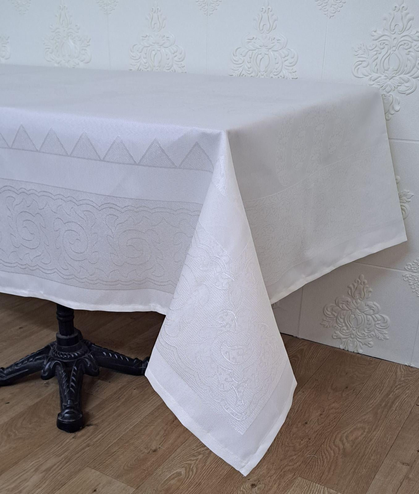 Скатерть тефлоновая Masali Model 505 160x400 см Cream (CN22429)