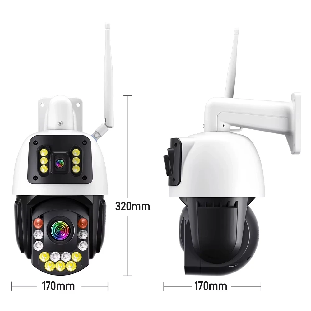 Камера відеоспостереження вузька Regis 50X Zoom IP 2в1 Wi-Fi PTZ/microSD ONVIF ICSEE поворотна 8 Мп (25399091) - фото 3