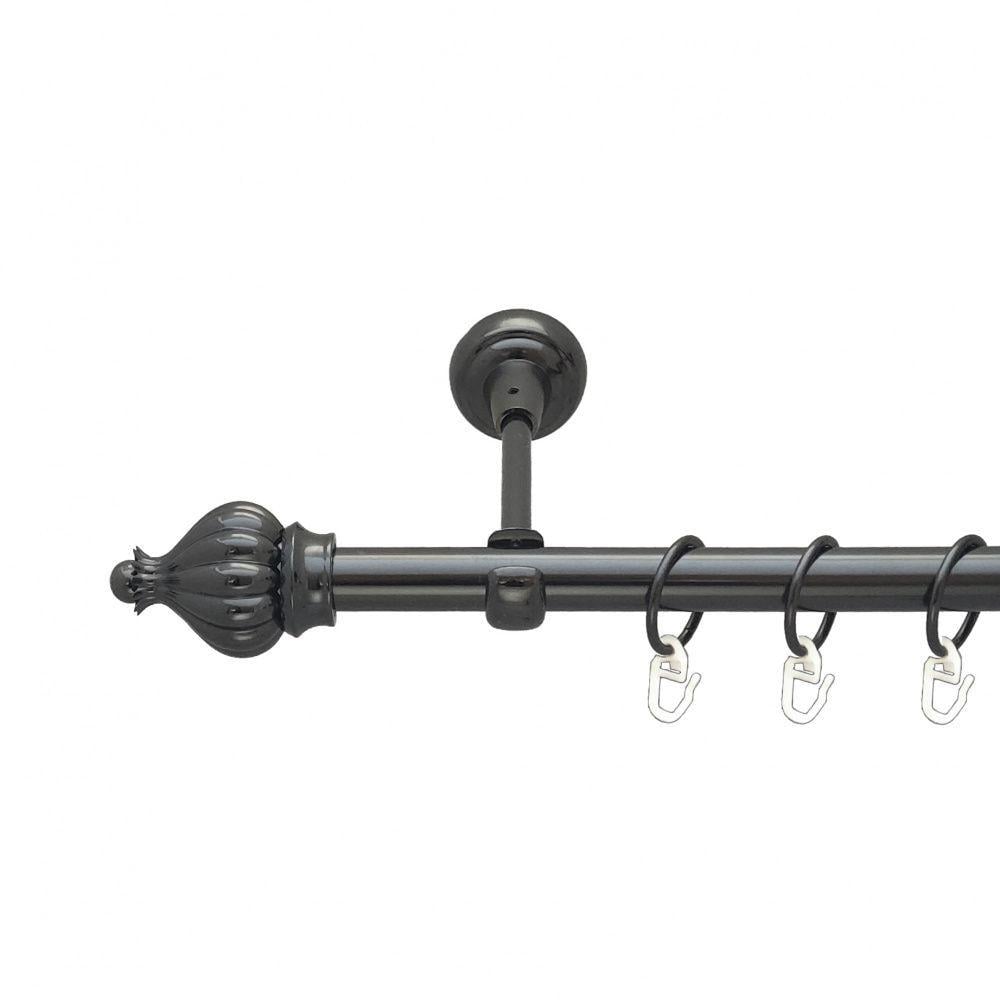 Карниз Orvit Таджа металевий однорядний відкритий гладка труба кільце металеве 19 мм 240 см Онікс (00-00014831) - фото 1 Карниз Orvit Таджа металевий однорядний відкритий гладка труба кільце металеве 19 мм 240 см Онікс (00-00014831) - фото 1