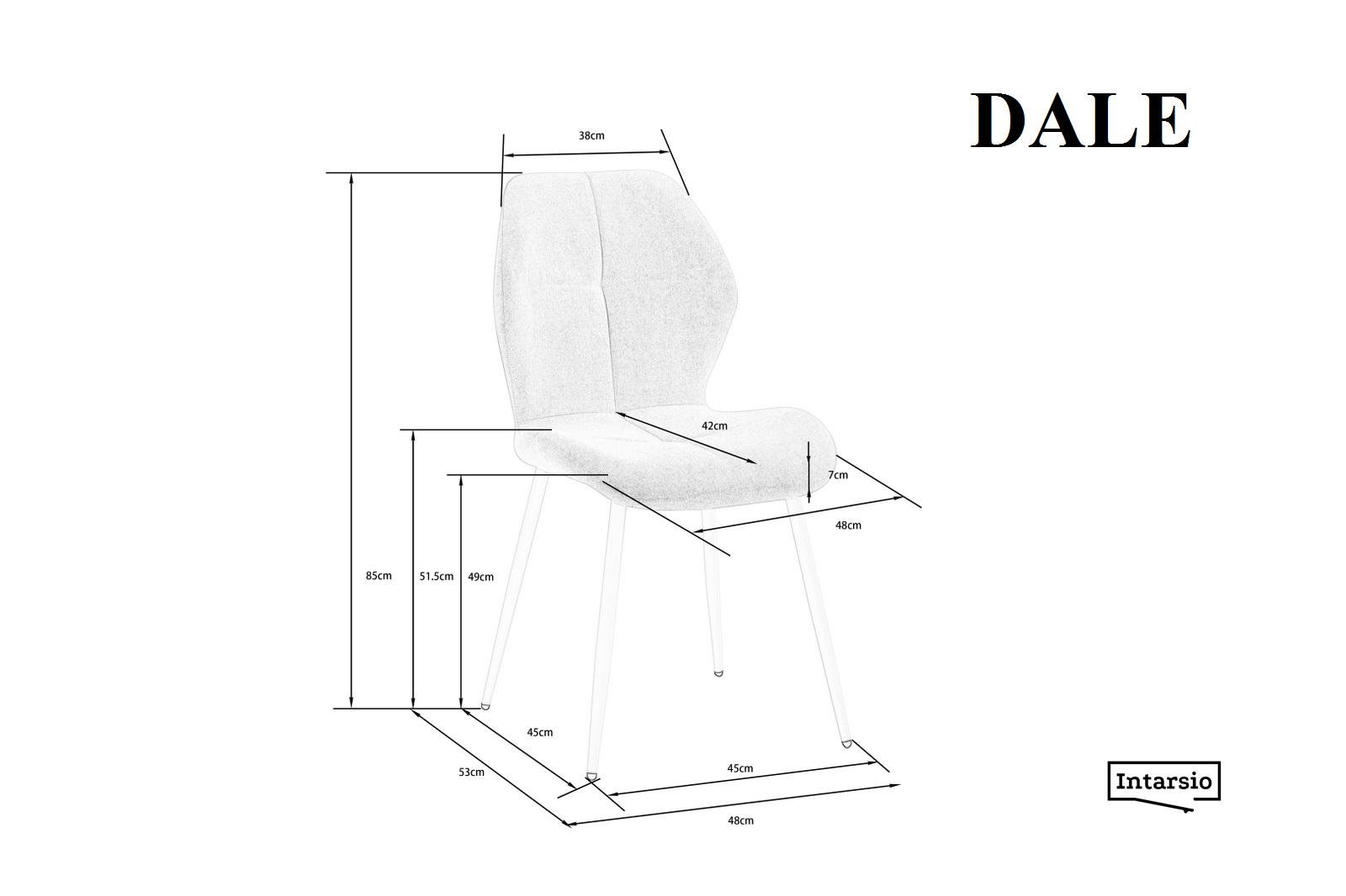 Стул Intarsio DALE Белый/Серый - фото 9 Стул Intarsio DALE Белый/Серый - фото 9