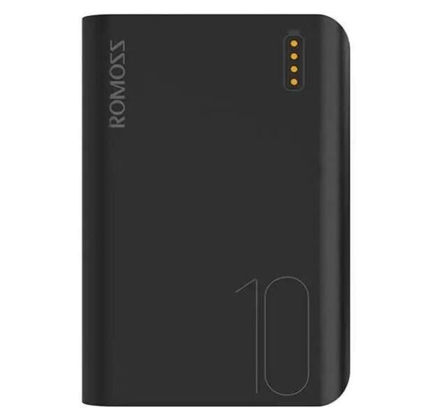 Повербанк Romoss 2612P Mini 10000 mAh 10,5W Чорний (Sense4S)