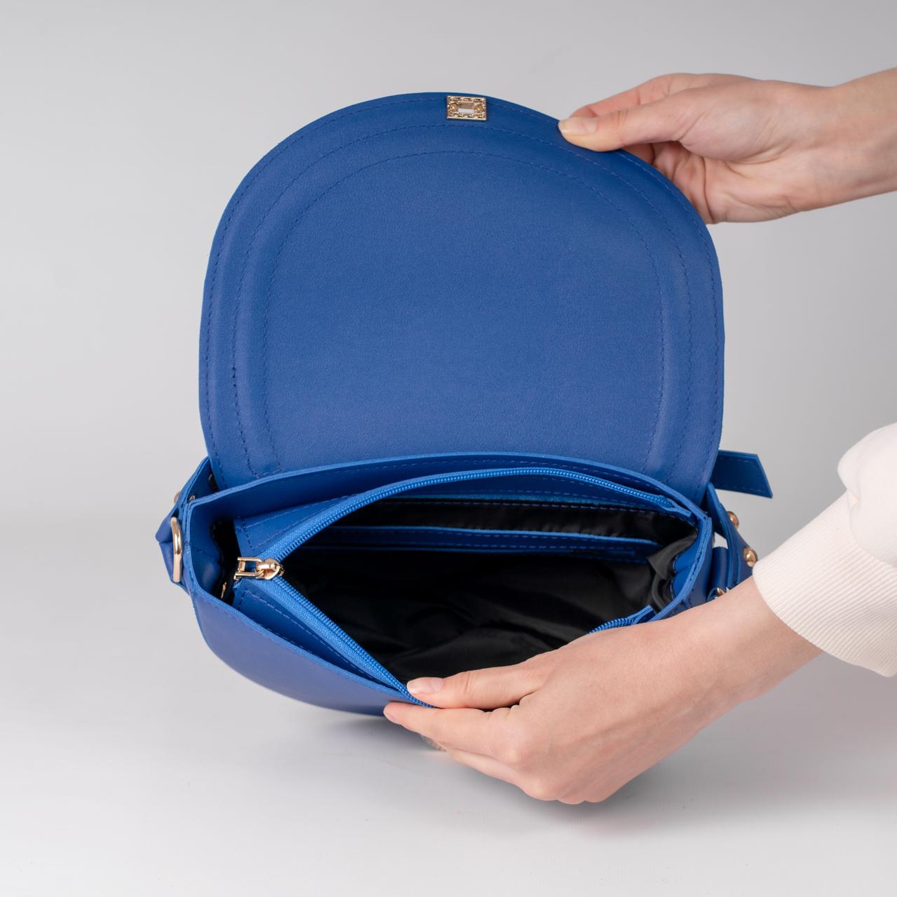 Сумка женская седло XENIA № 22-24 Синий - фото 4