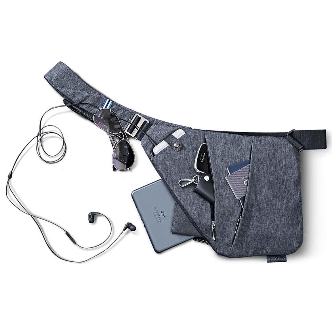 Сумка Cross Body мессенджер из ткани Черный - фото 14 Сумка Cross Body мессенджер из ткани Черный - фото 14