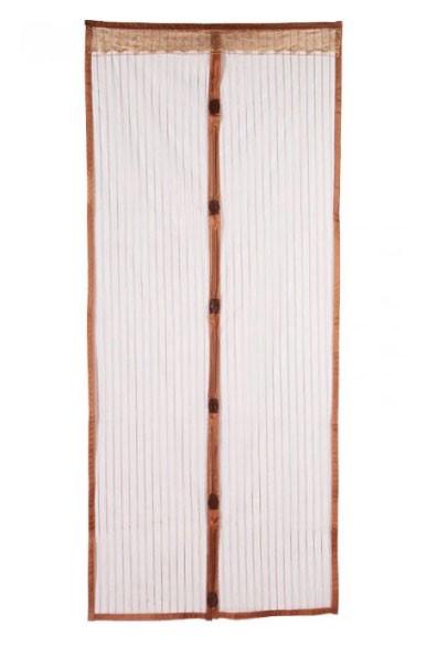 Сетка москитная на двери Magic Mesh антимоскитная шторка на магнитах 210х100 см Коричневый - фото 3 Сетка москитная на двери Magic Mesh антимоскитная шторка на магнитах 210х100 см Коричневый - фото 3