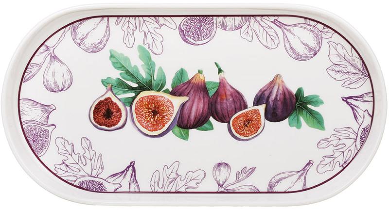 Набор овальных фарфоровых сервировочных блюд 30х16 см 3 шт. Fig Velvet