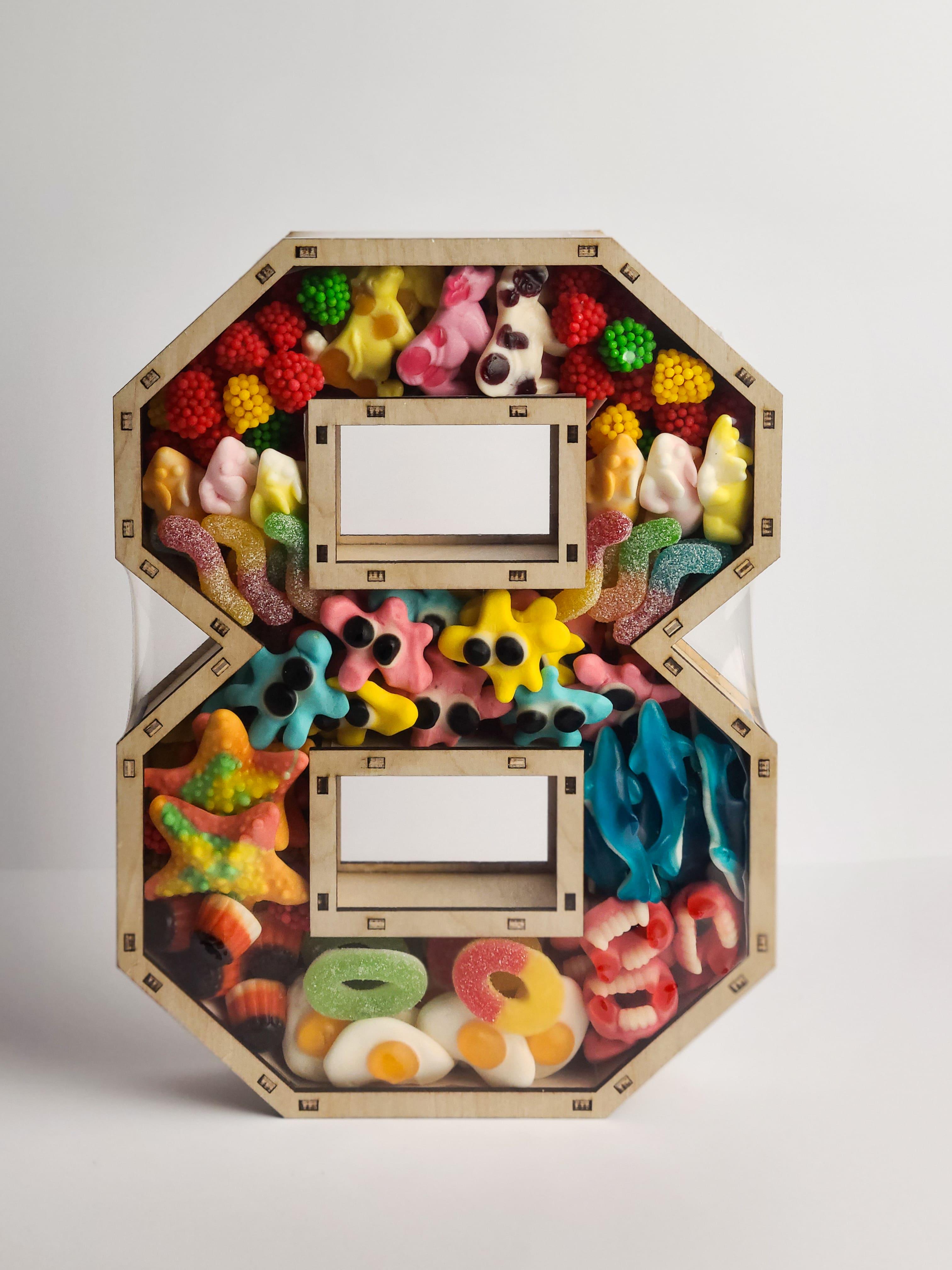 Подарунковий бокс солодкий Цифра 8 з желе (2509717722)