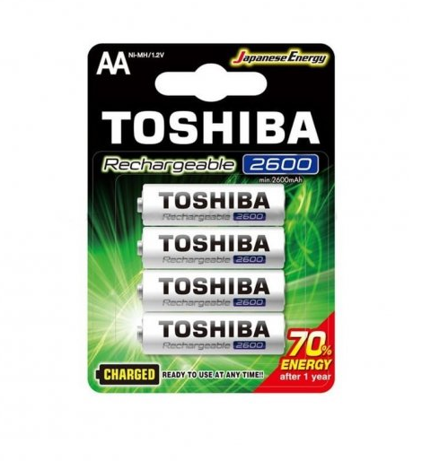 Батарейка-аккумулятор TOSHIBA HR6/АА 2600 mAh