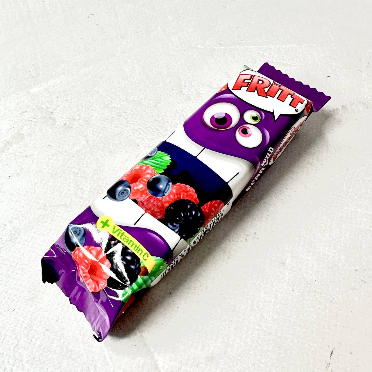 Цукерки жувальні Fritt зі смаком лісових ягід і вітаміном С 70 г Цукерки жувальні Fritt зі смаком лісових ягід і вітаміном С 70 г