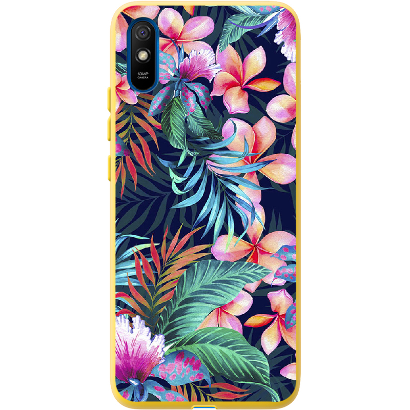 Чехол BoxFace Xiaomi Redmi 9A flowers in the tropics Желтый силикон (40304-up1971-41061)