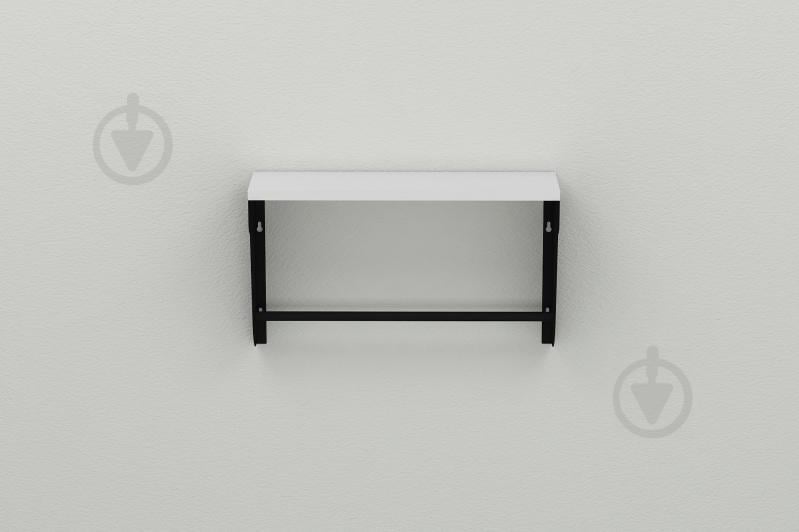Полка настенная Ferrum-decor Свит 300x700x150 металл Черный ДСП Белое 16 мм (SVI0043) Полка настенная Ferrum-decor Свит 300x700x150 металл Черный ДСП Белое 16 мм (SVI0043)