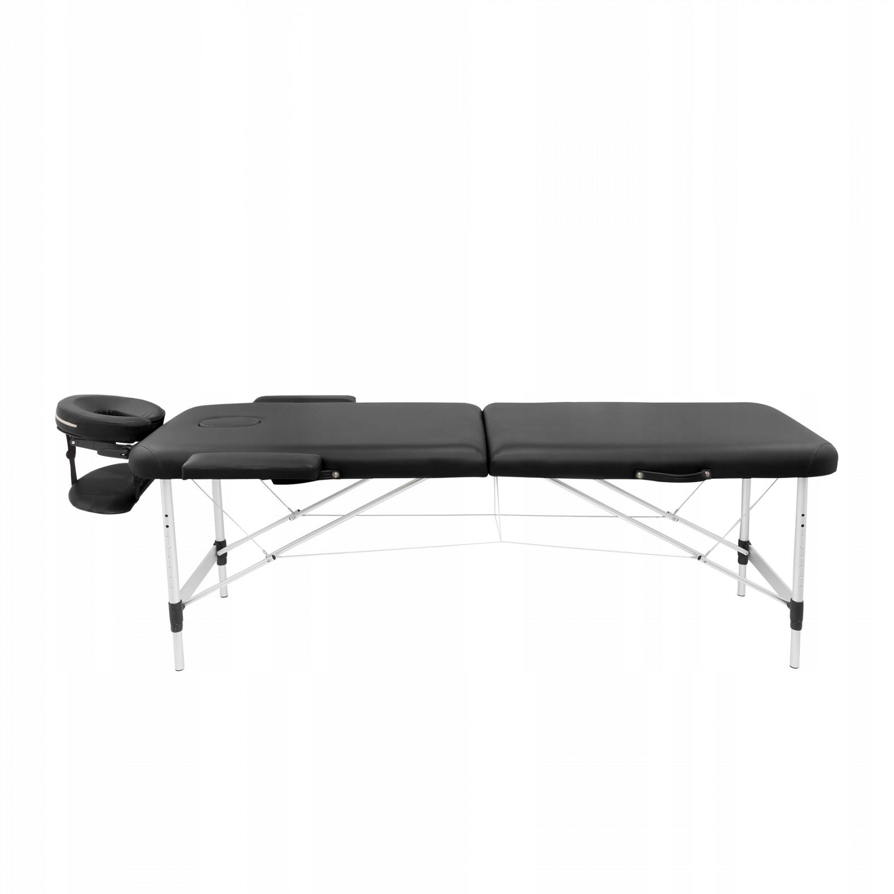 Массажный стол складной 4fizjo Massage Table Alu W70 Black (39447) - фото 3