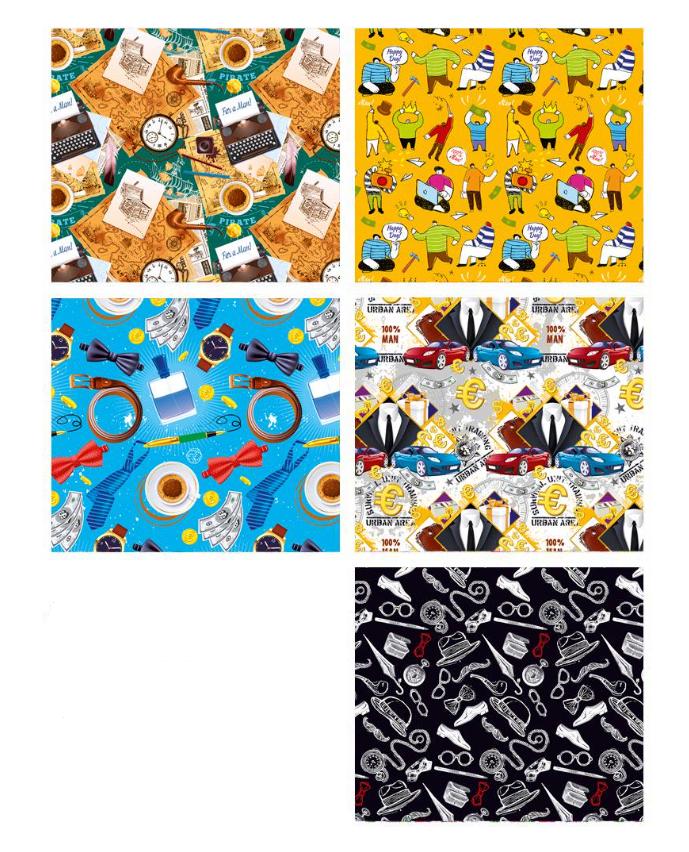 Комплект подарункового паперу Експрес удачі 25 арк. 100х70 см (32)