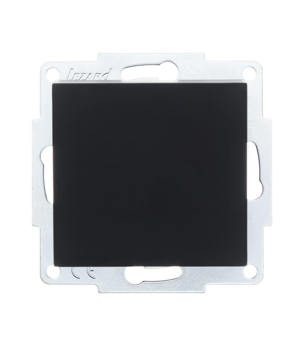 Выключатель одноклавишный Lezard Vesna Черный (27550370)