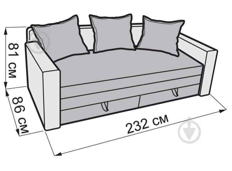 Диван Ribeka Виконт Зеленый (13D02) - фото 5 Диван Ribeka Виконт Зеленый (13D02) - фото 5