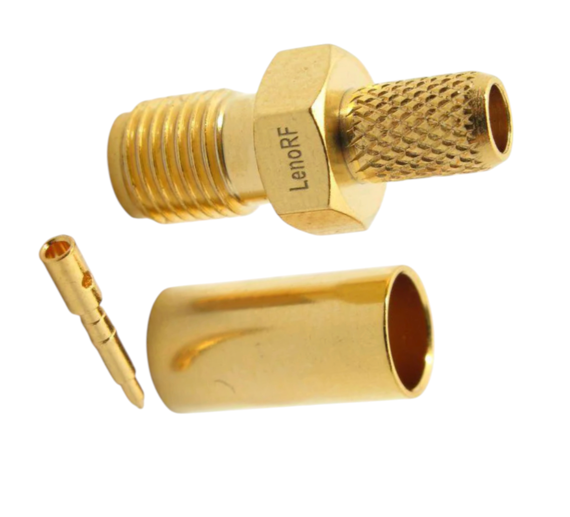 Роз'єм гніздовий високоточний Leno RF RP-SMA для кабелю RG223 1 шт. Золотий (000049089_2) - фото 10 Роз'єм гніздовий високоточний Leno RF RP-SMA для кабелю RG223 1 шт. Золотий (000049089_2) - фото 10