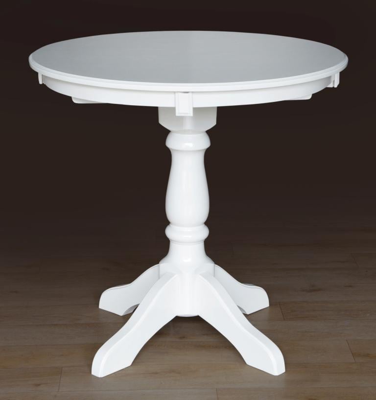 Стол обеденный круглый деревянный Чумак Микс Мебель цвет Белый Стол обеденный круглый деревянный Чумак Микс Мебель цвет Белый