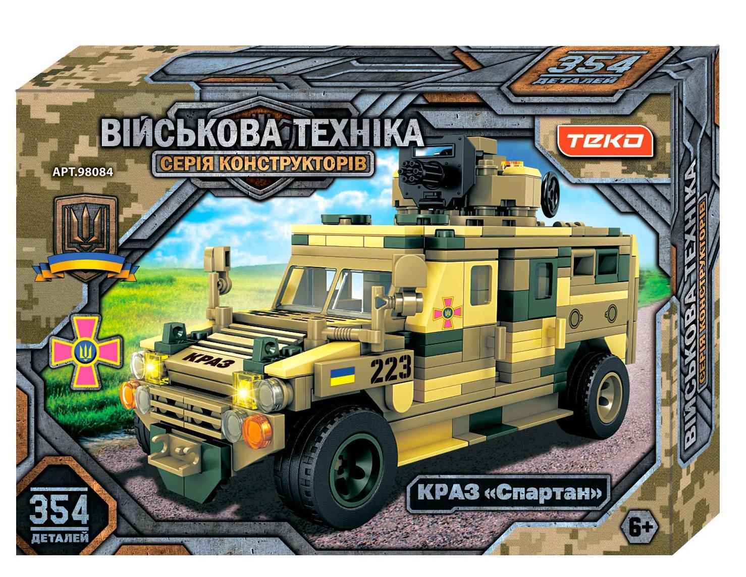 Конструктор Teko Краз Спартан 354 детали Camouflage (145470)