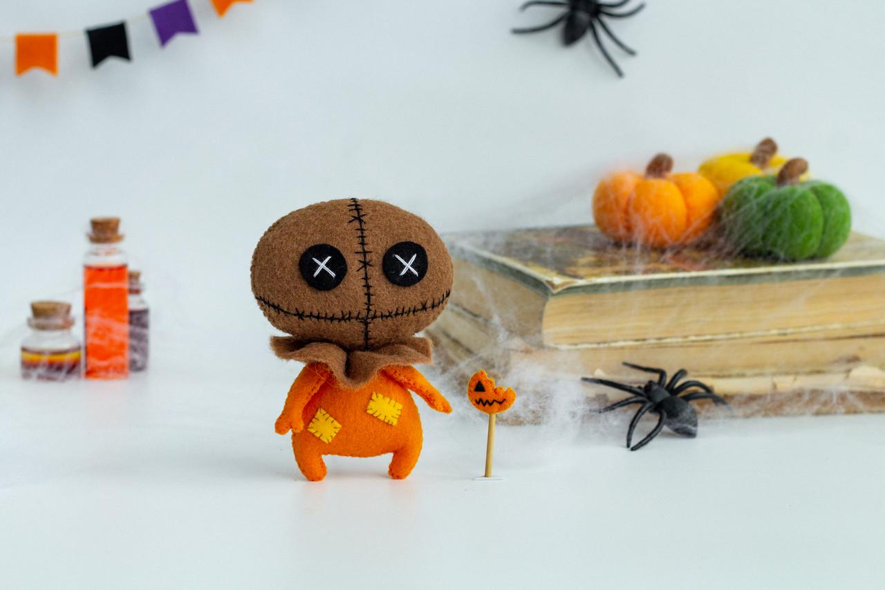 Игрушка Монстрик с тыковкой 12 см (29528473) - фото 6 Игрушка Монстрик с тыковкой 12 см (29528473) - фото 6