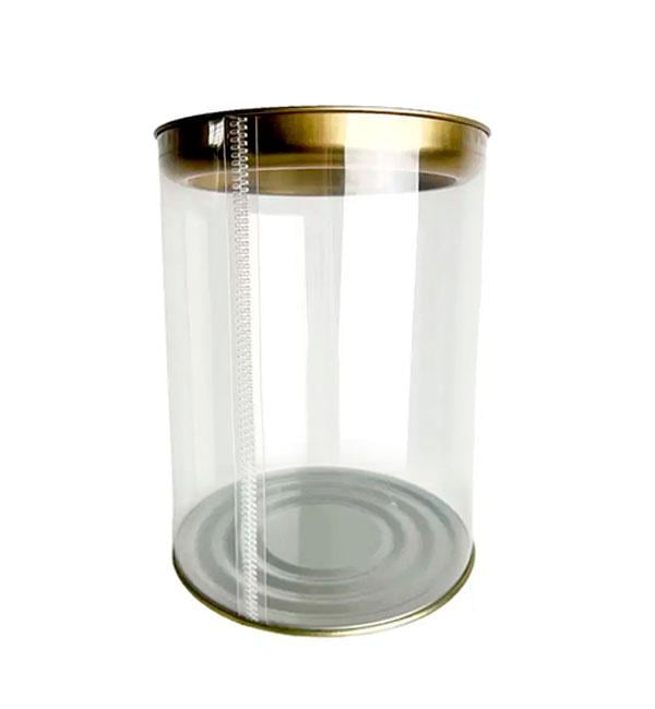 Тубус пластиковий 13x10 см Прозорий (10164)