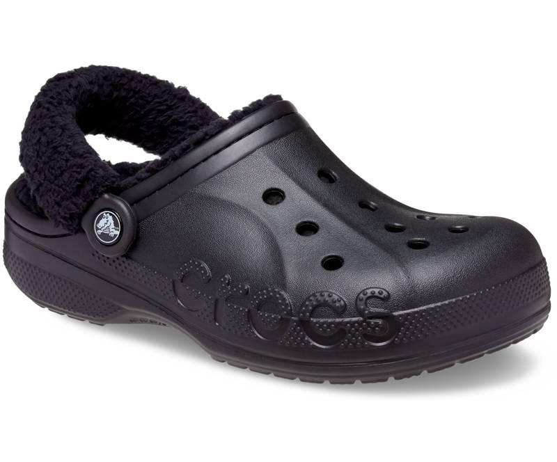 Сабо Crocs Baya Lined Fuzz-Strap Clog M7 р. 39/25,5 см Black (206633) - фото 2