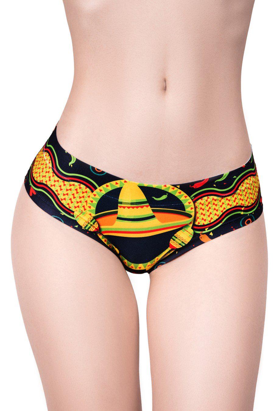 Трусики женские Mememe слип с ярким принтом L Разноцветный (83567-59311-82)