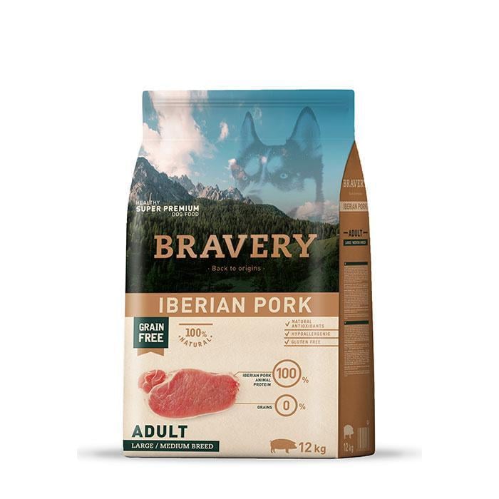 Корм для собак Bravery Dog Iberian Pork Large/Medium з іберійською свининою 12 кг (1659835352)