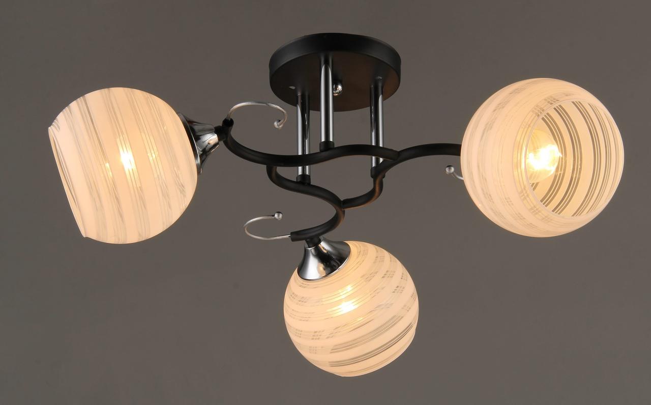 Люстра Svlight трехламповая A2994/3 Черный/Хром (997927632) Люстра Svlight трехламповая A2994/3 Черный/Хром (997927632)