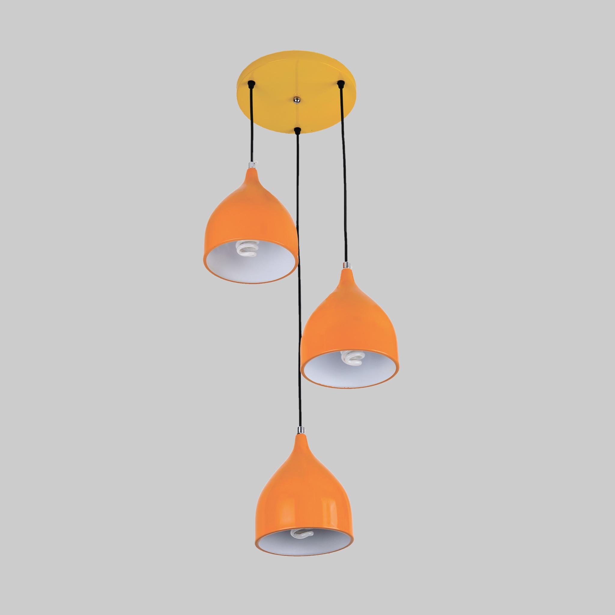Люстра Triple Bell тройная Оранжевый