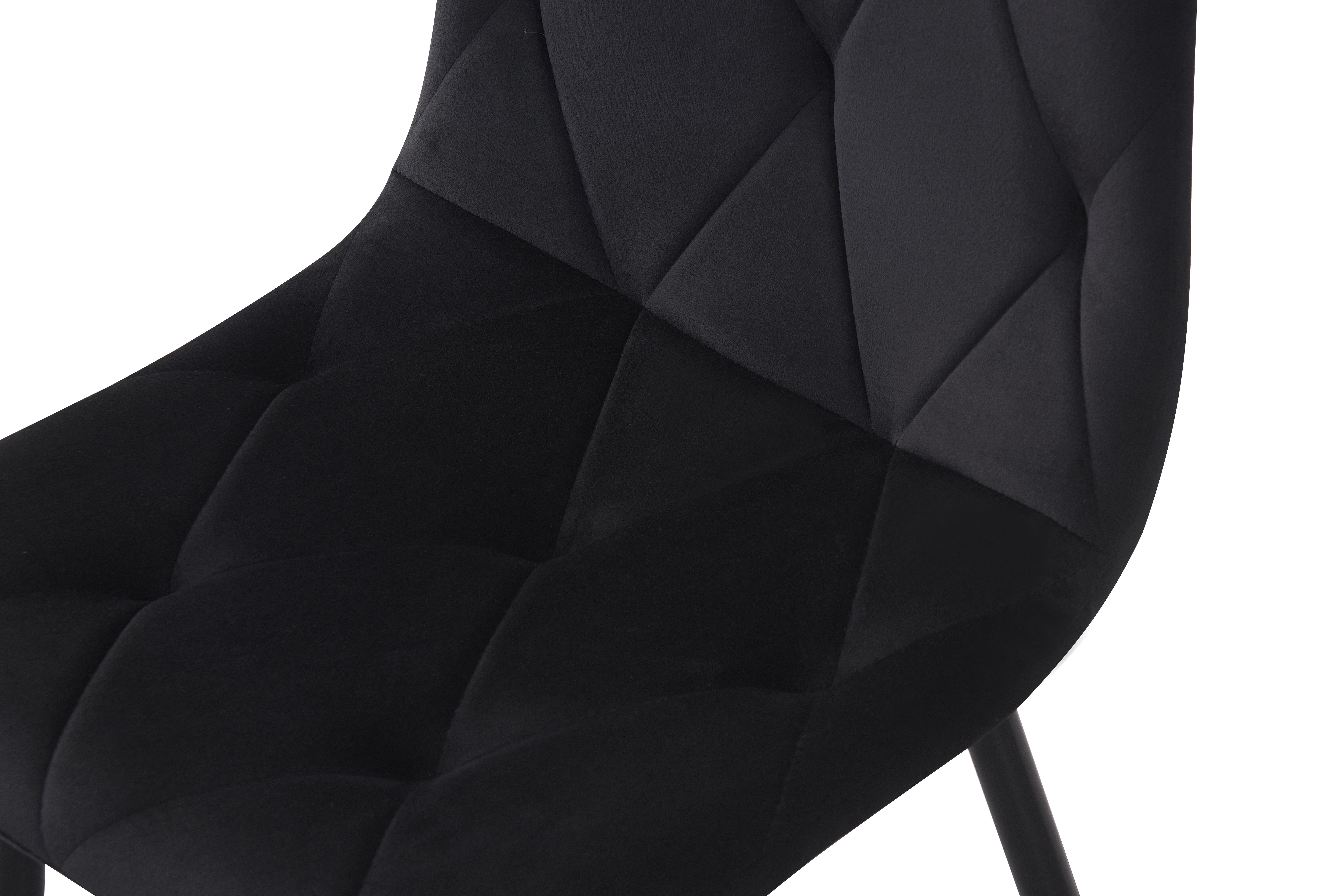 Стілець для кухні та вітальні ГРЕЙС Меморі 430х870х385 мм Чорний/Велюр чорний (GAА0056862) - фото 4 Стілець для кухні та вітальні ГРЕЙС Меморі 430х870х385 мм Чорний/Велюр чорний (GAА0056862) - фото 4