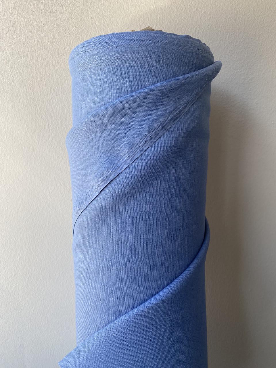 Ткань костюмная LINEN PLUS 100% лен 143 см 365 Синий