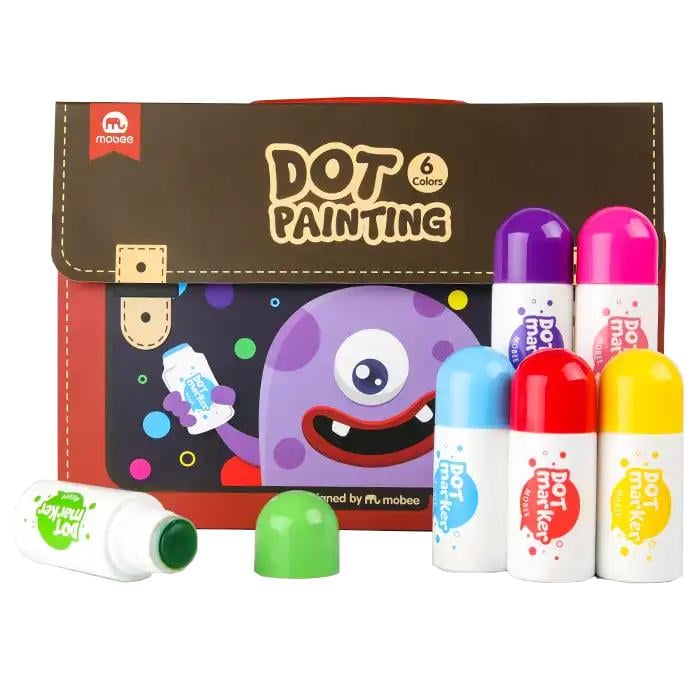 Маркеры точечные Dot paint для детей 6 цветов