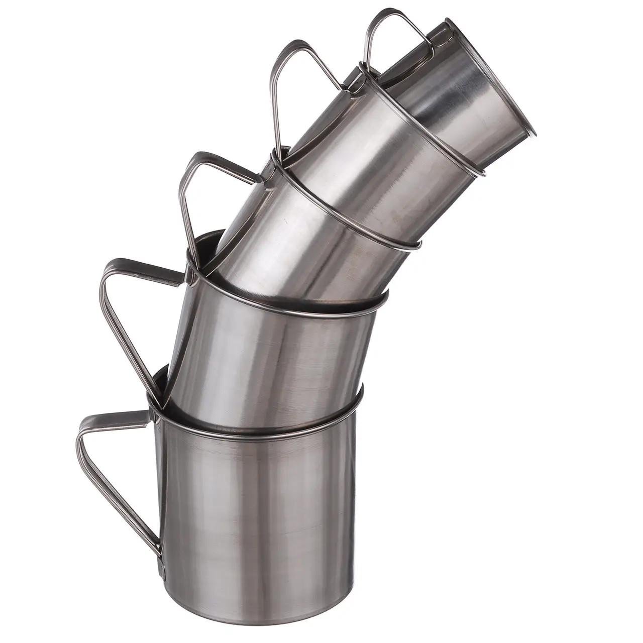 Набір кружок із нержавіючої сталі 5 шт. - фото 2 Набір кружок із нержавіючої сталі 5 шт. - фото 2