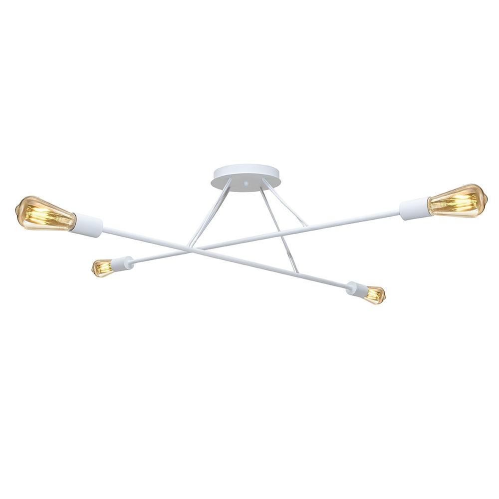 Люстра подвесная MSK ELECTRIC Asket NL 10320-4 WH под четыре лампы Е27 Белый