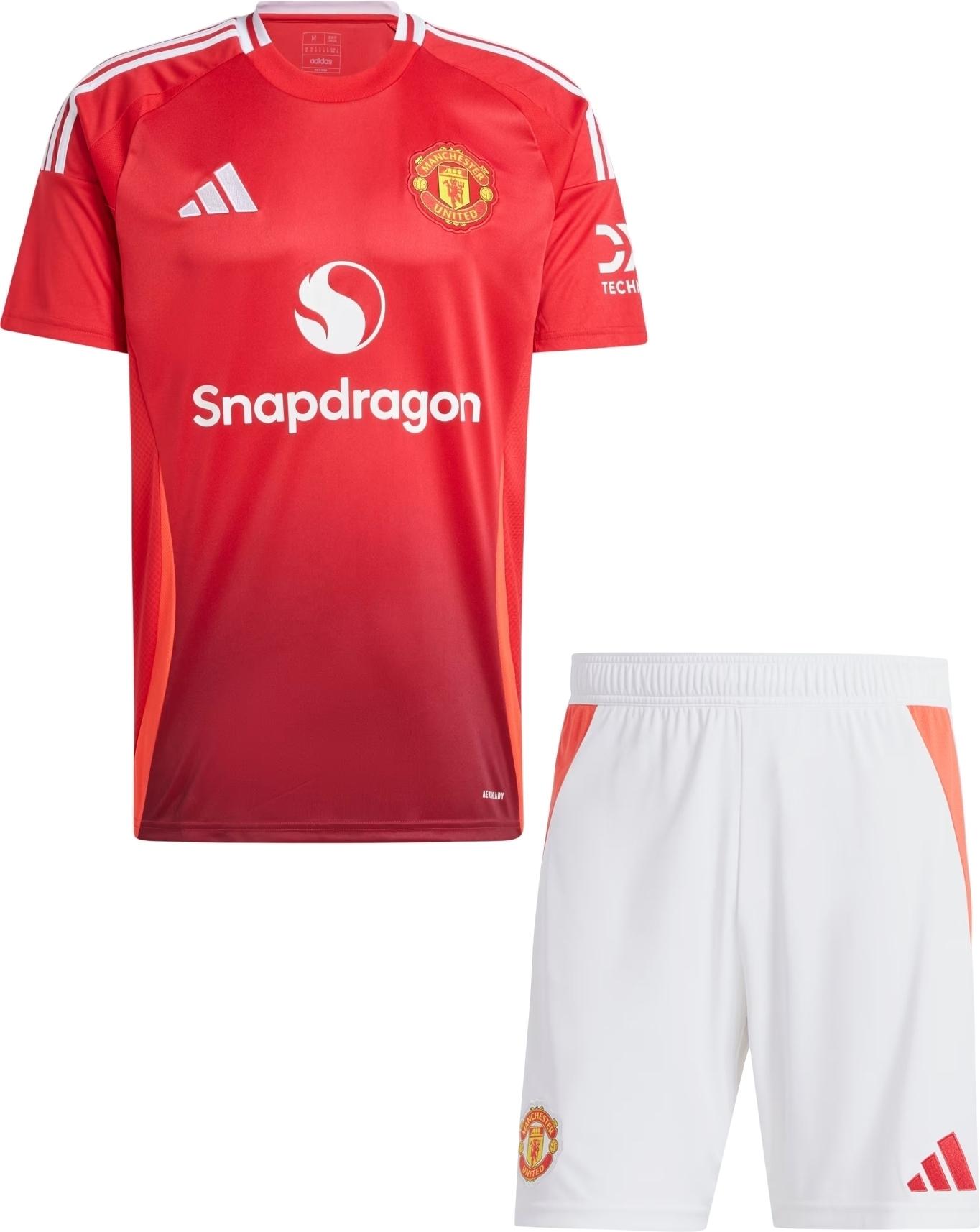 Футбольная форма Манчестер Юнайтед 2024-2025 домашняя M Красно-белый (F0081)