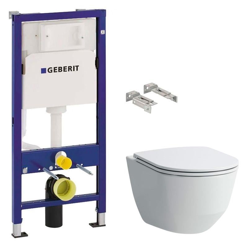 Комплект инсталляции Geberit Duofix/Pro H8669570000001+458.103.00.1 с унитазом (158255)